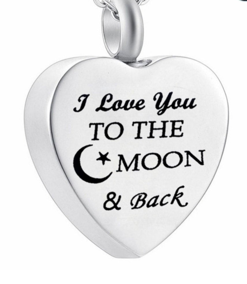 Love you to the clearance moon & back necklace